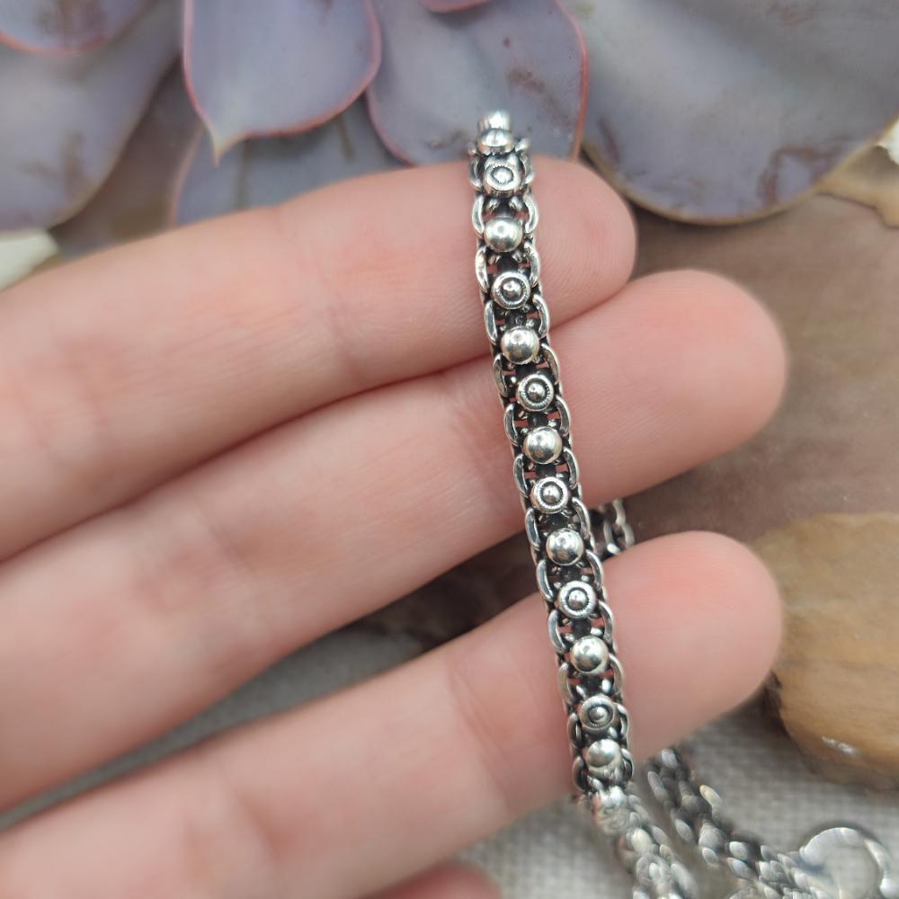 Cavigliera etnica indiana in argento 925 - ARAMBAG