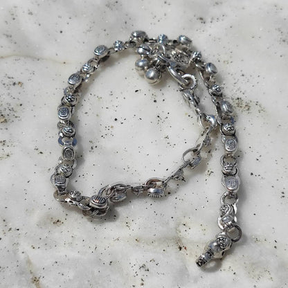 Cavigliera etnica in argento 925 - HADRIPURA