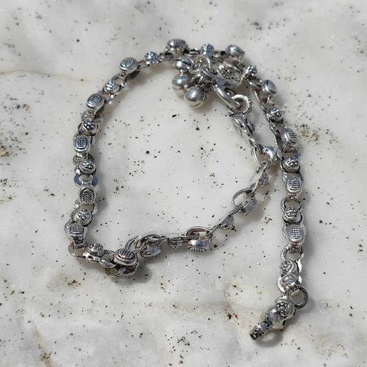 Cavigliera etnica in argento 925 - HADRIPURA
