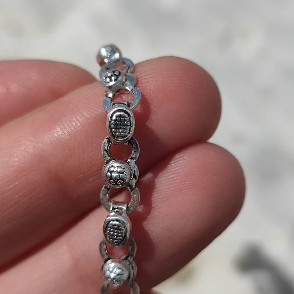 Cavigliera etnica in argento 925 - HADRIPURA