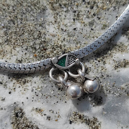 Cavigliera etnica in argento 925 - JIJAT