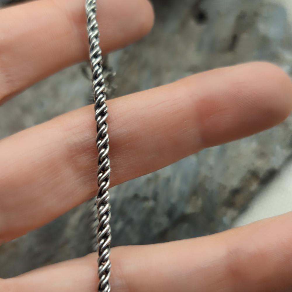 Cavigliera etnica indiana in argento 925 - JOTHWARA