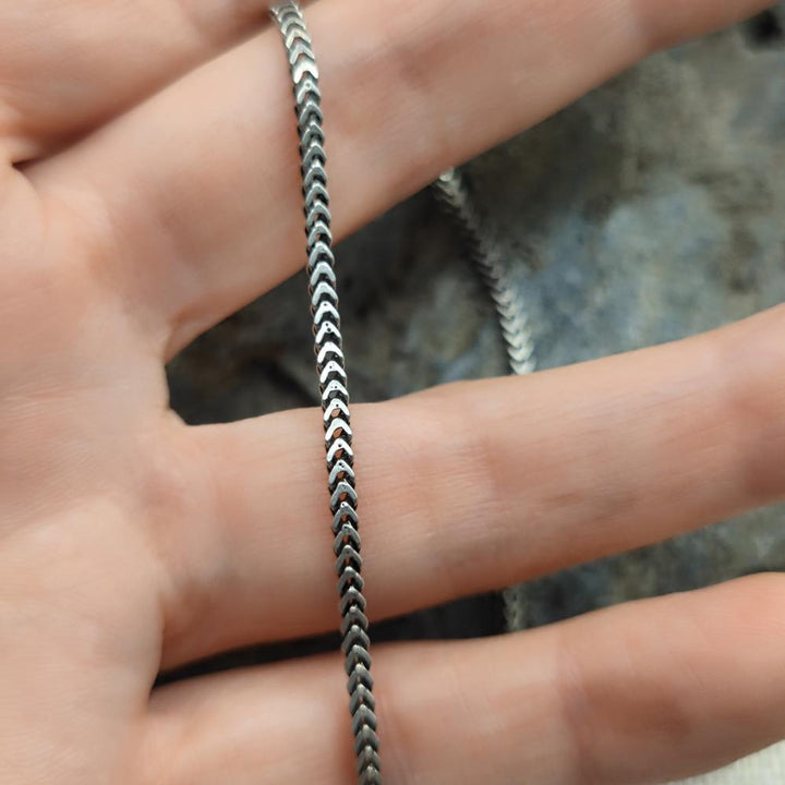 Cavigliera etnica indiana in argento 925 - VIDHAYA
