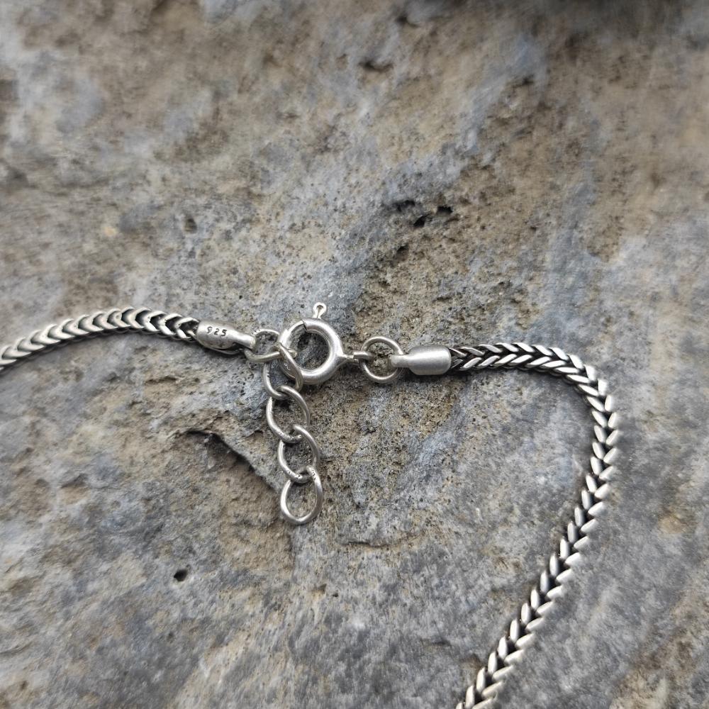 Cavigliera etnica indiana in argento 925 - VIDHAYA