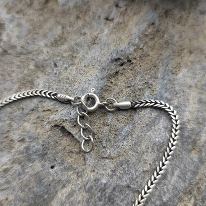 Cavigliera etnica indiana in argento 925 - VIDHAYA