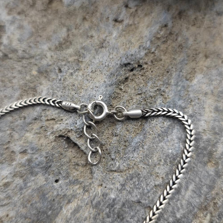 Cavigliera etnica indiana in argento 925 - VIDHAYA