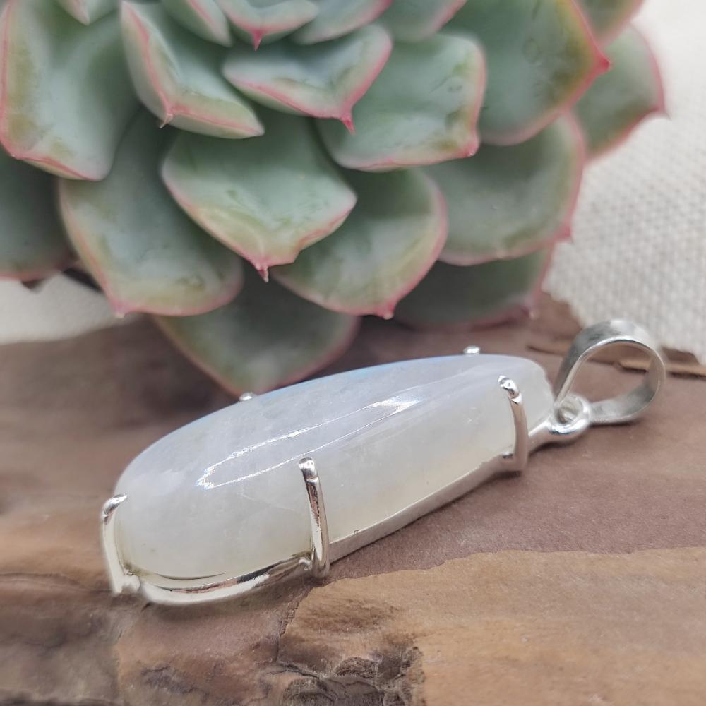 Ciondolo a goccia in argento 925 pietra di luna - SERILINGA