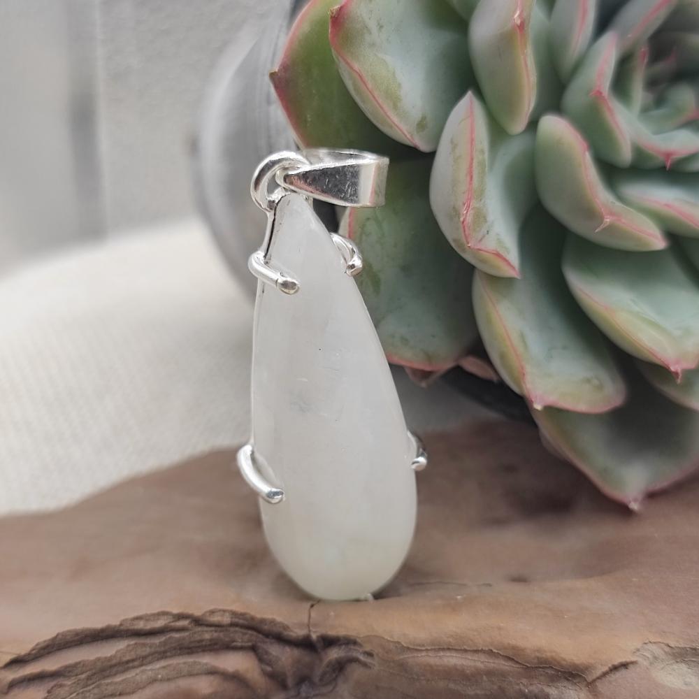 Ciondolo a goccia in argento 925 pietra di luna - SERILINGA