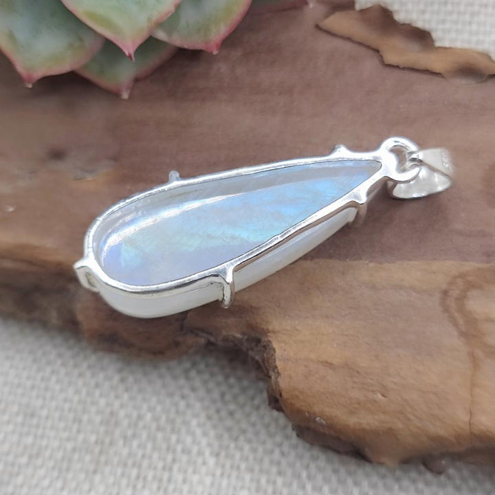 Ciondolo a goccia in argento 925 pietra di luna - SERILINGA