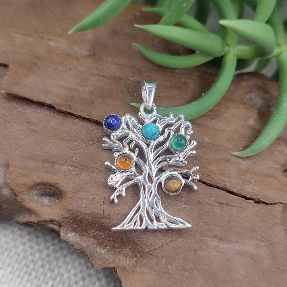 Ciondolo albero della vita in argento 925 - TILUAG
