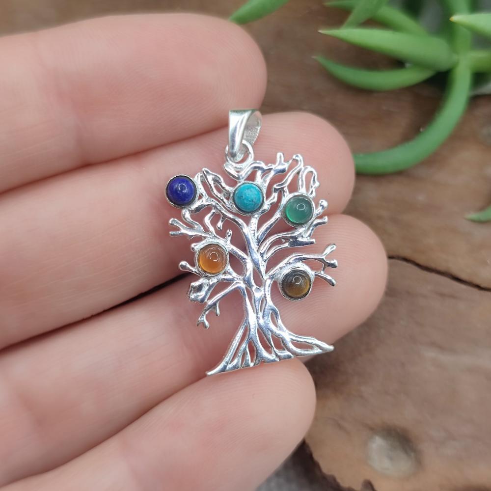 Ciondolo albero della vita in argento 925 - TILUAG