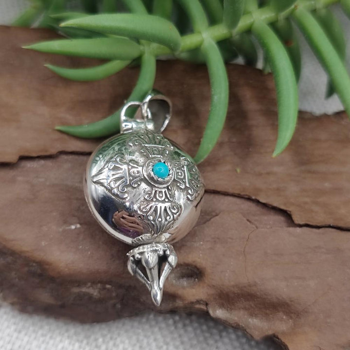 Ciondolo apribile in argento 925 con pietra - KAINFULIA