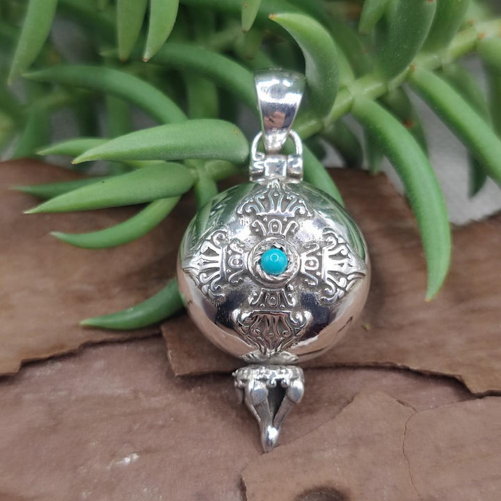 Ciondolo apribile in argento 925 con pietra - KAINFULIA