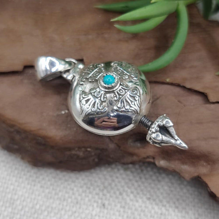 Ciondolo apribile in argento 925 con pietra - KAINFULIA