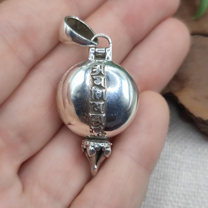 Ciondolo apribile in argento 925 con pietra - KAINFULIA