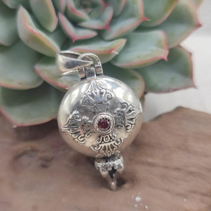 Ciondolo apribile in argento 925 con pietra - KAINFULIA