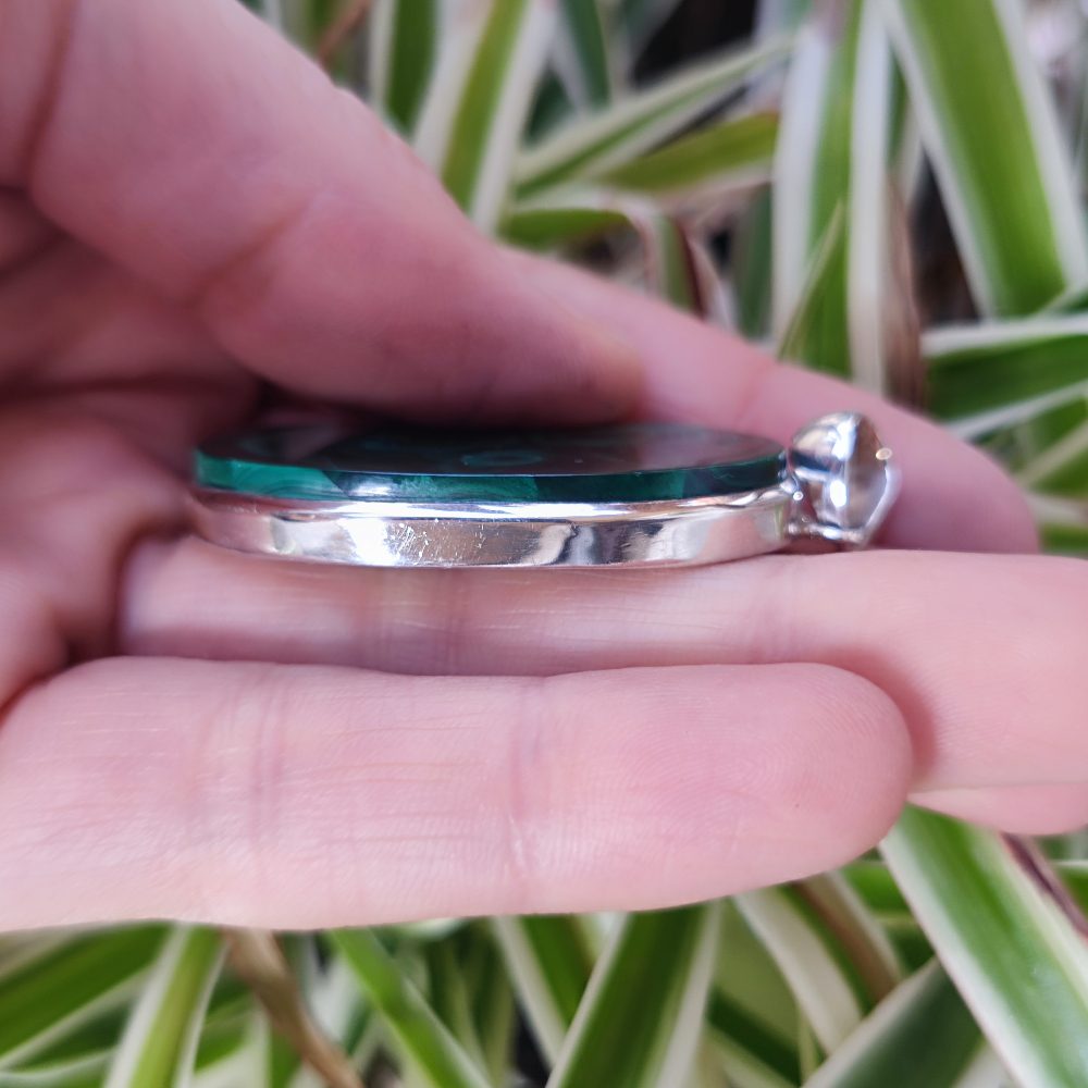 Ciondolo etnico in argento 925 con pietra - KOVILL