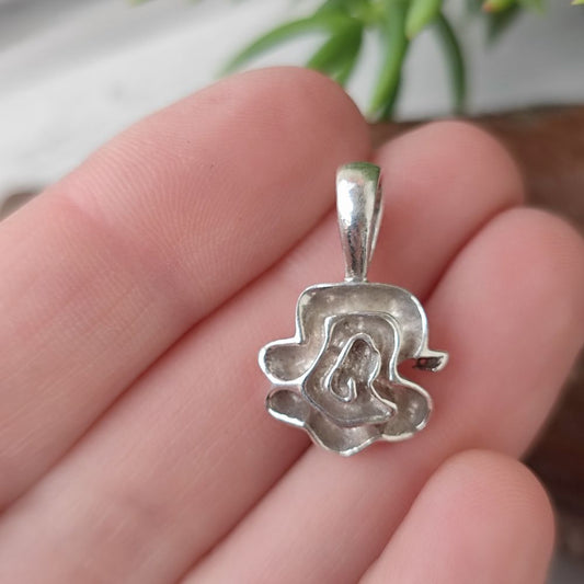 Ciondolo artigianale in argento 925 - ROSE