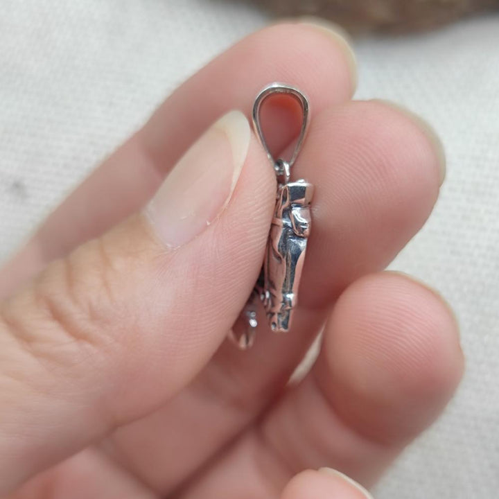 Ciondolo testa di cavallo in argento 925 - CHEVAL