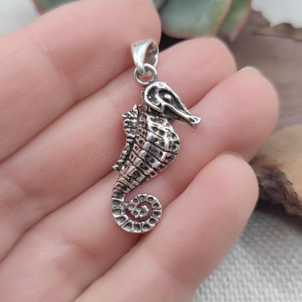 Ciondolo in argento 925 cavalluccio marino - NIRMAL