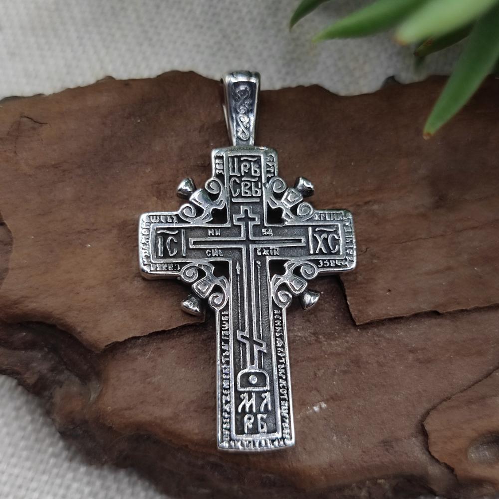 Ciondolo croce ortodossa in argento 925 - NUKE