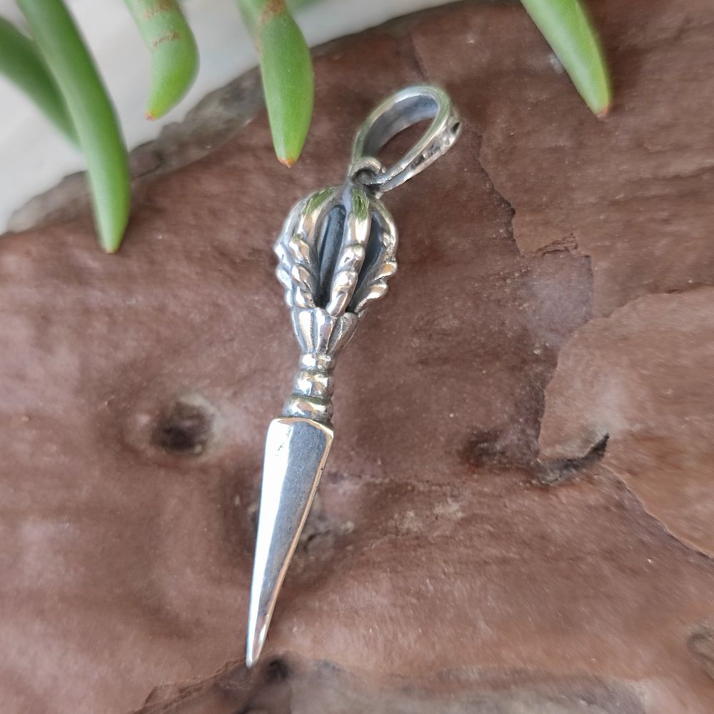 Ciondolo con Dorje in argento 925 - LARGHAR