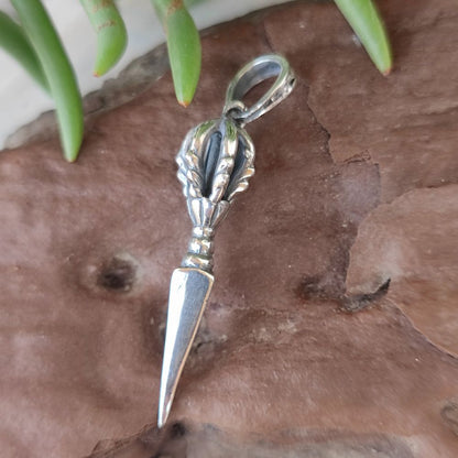 Ciondolo con Dorje in argento 925 - LARGHAR