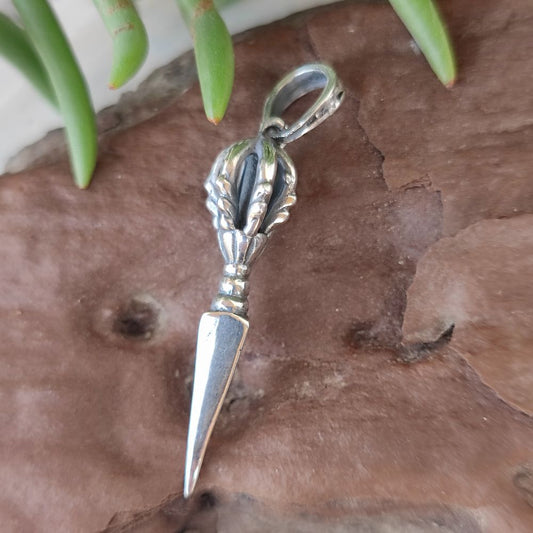 Ciondolo con Dorje in argento 925 - LARGHAR