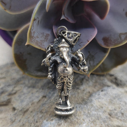 Ciondolo etnico in argento 925 Ganesh - ISHVARA