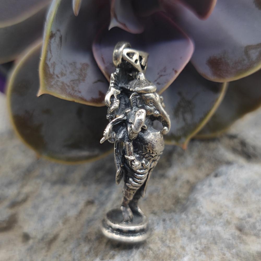 Ciondolo etnico in argento 925 Ganesh - ISHVARA