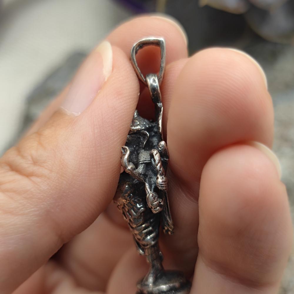Ciondolo etnico in argento 925 Ganesh - ISHVARA