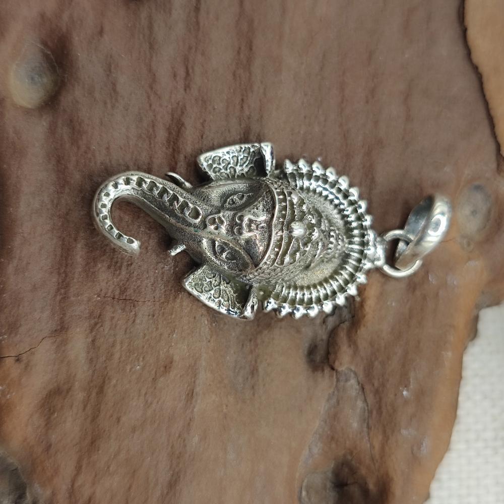 Ciondolo etnico in argento 925 Ganesh - MALINI