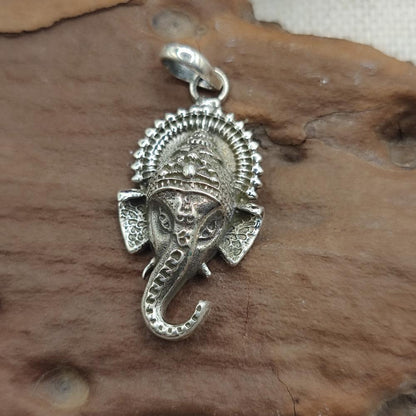 Ciondolo etnico in argento 925 Ganesh - MALINI
