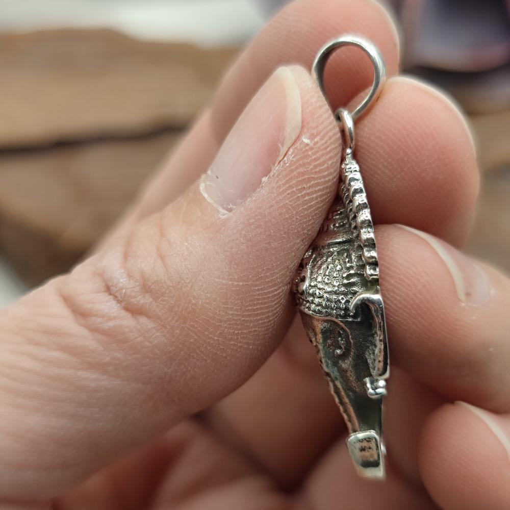 Ciondolo etnico in argento 925 Ganesh - MALINI