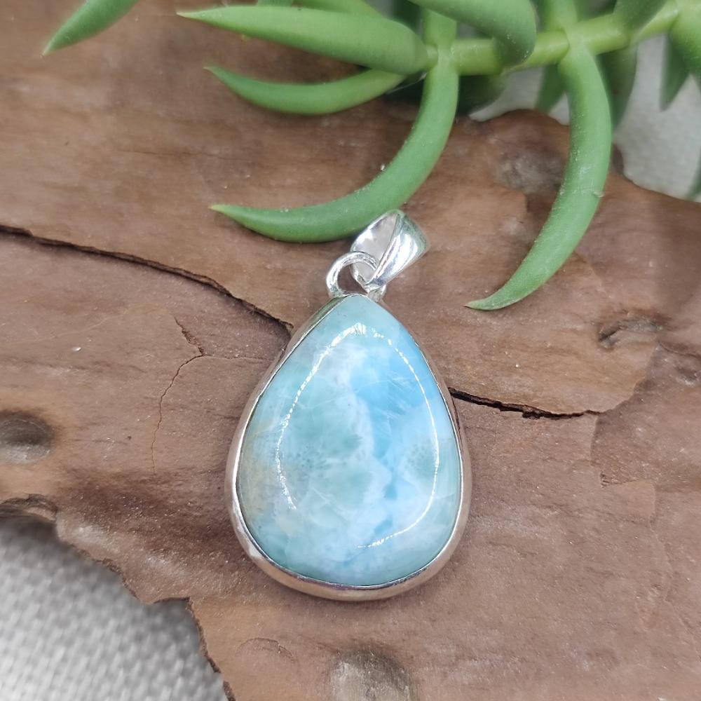 Ciondolo a goccia in argento 925 con pietra - MERAL