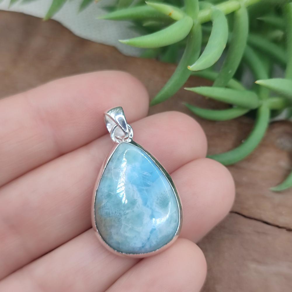 Ciondolo a goccia in argento 925 con pietra - MERAL