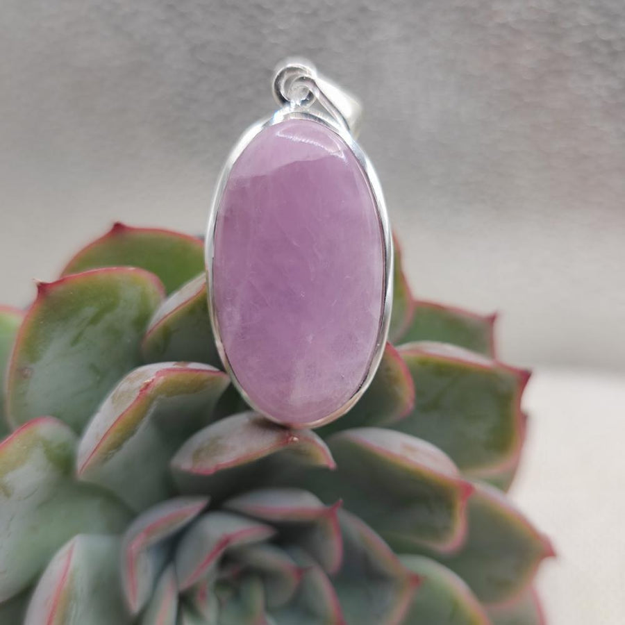 Ciondolo ovale in argento 925 Kunzite - SALUR