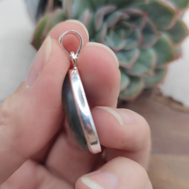 Ciondolo a goccia in argento 925 labradorite - SANGAREDDY