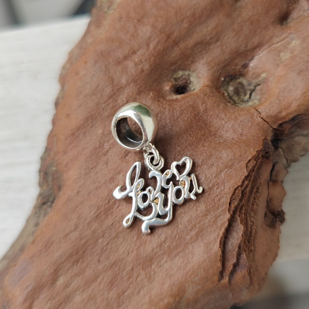 Ciondolo artigianale in argento 925 - LOVE LOVE LOVE