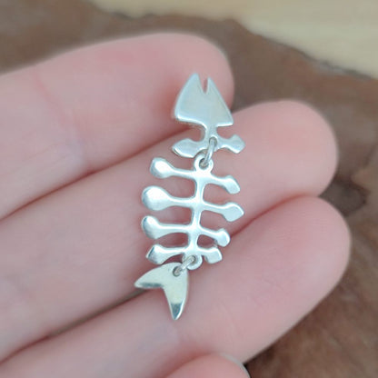 Ciondolo in argento con lisca di pesce - KOIRA
