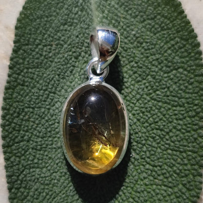 Ciondolo etnico in argento 925 con pietra - ASOTA