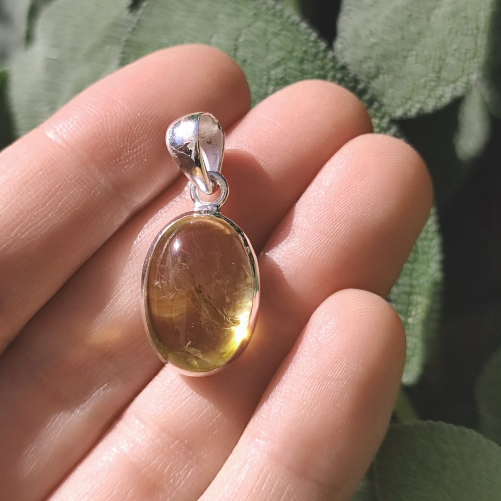 Ciondolo etnico in argento 925 con pietra - ASOTA