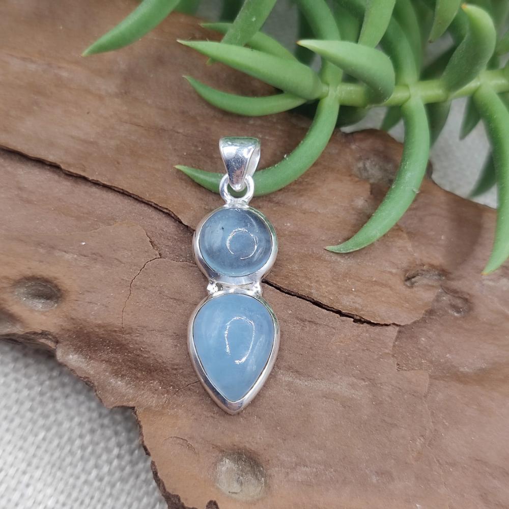 Ciondolo in argento 925 con pietra - CHANKA