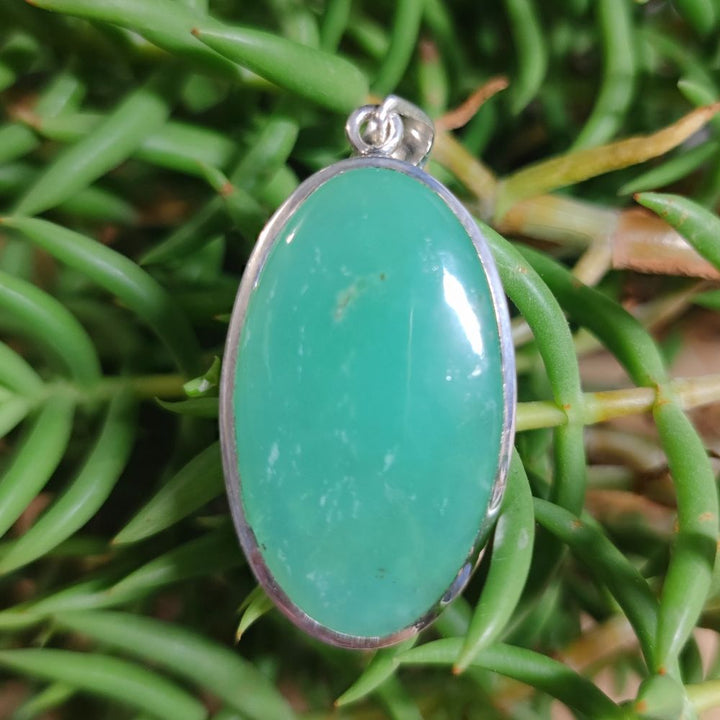 Ciondolo etnico in argento 925 con pietra - DHANBAD