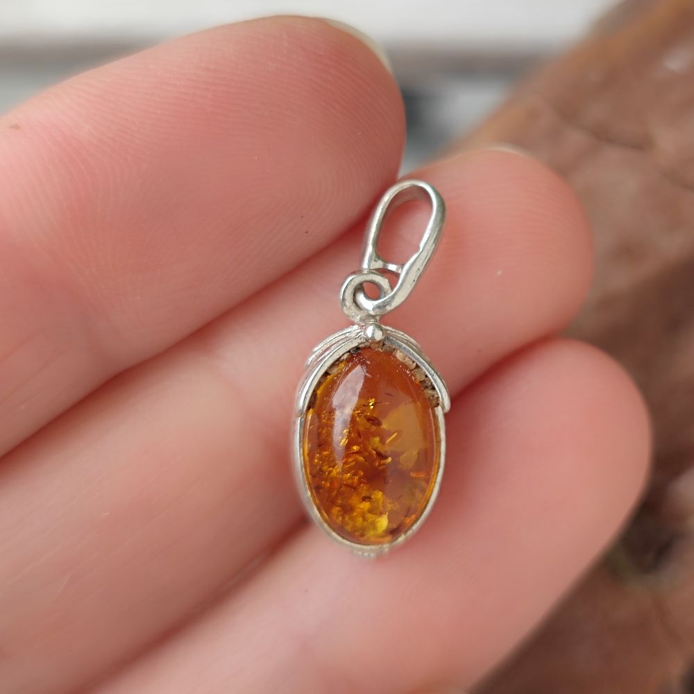 Ciondolo in argento 925 con pietra - KHEJURI