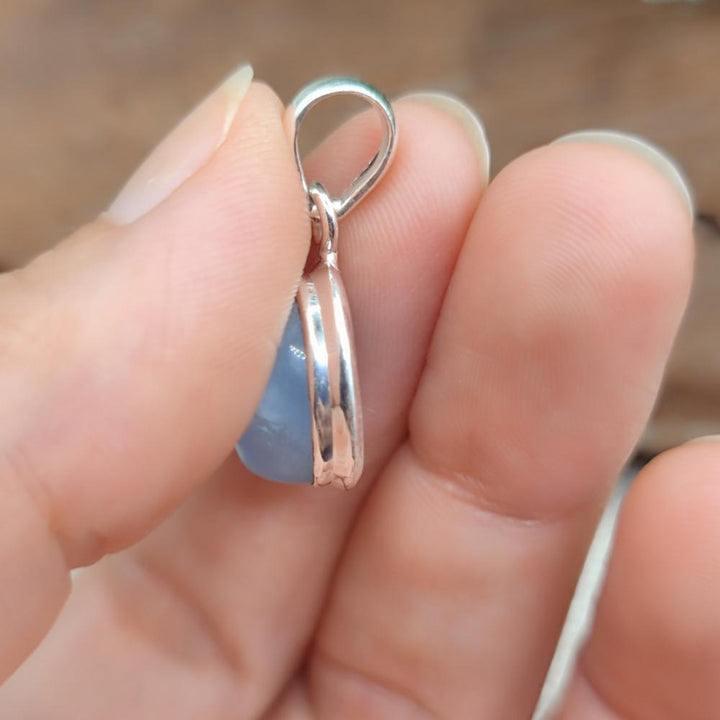 Ciondolo ovale in argento 925 con pietra - KURROG
