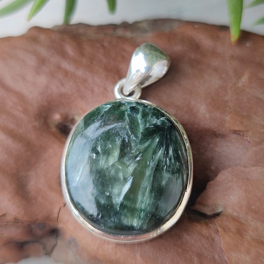 Ciondolo artigianale in argento 925 con pietra - KUSMUNDA