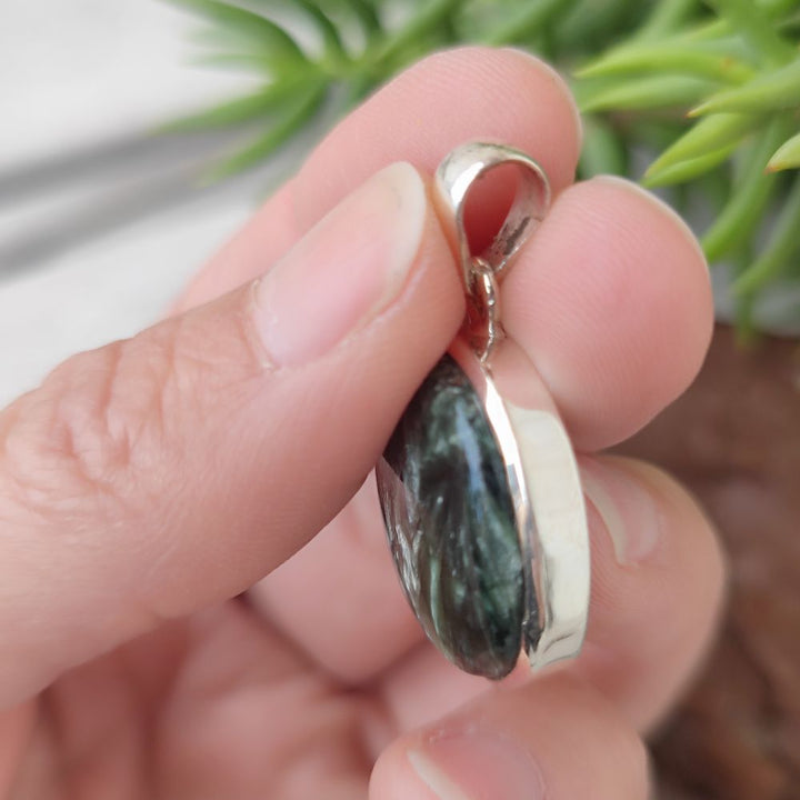 Ciondolo artigianale in argento 925 con pietra - KUSMUNDA
