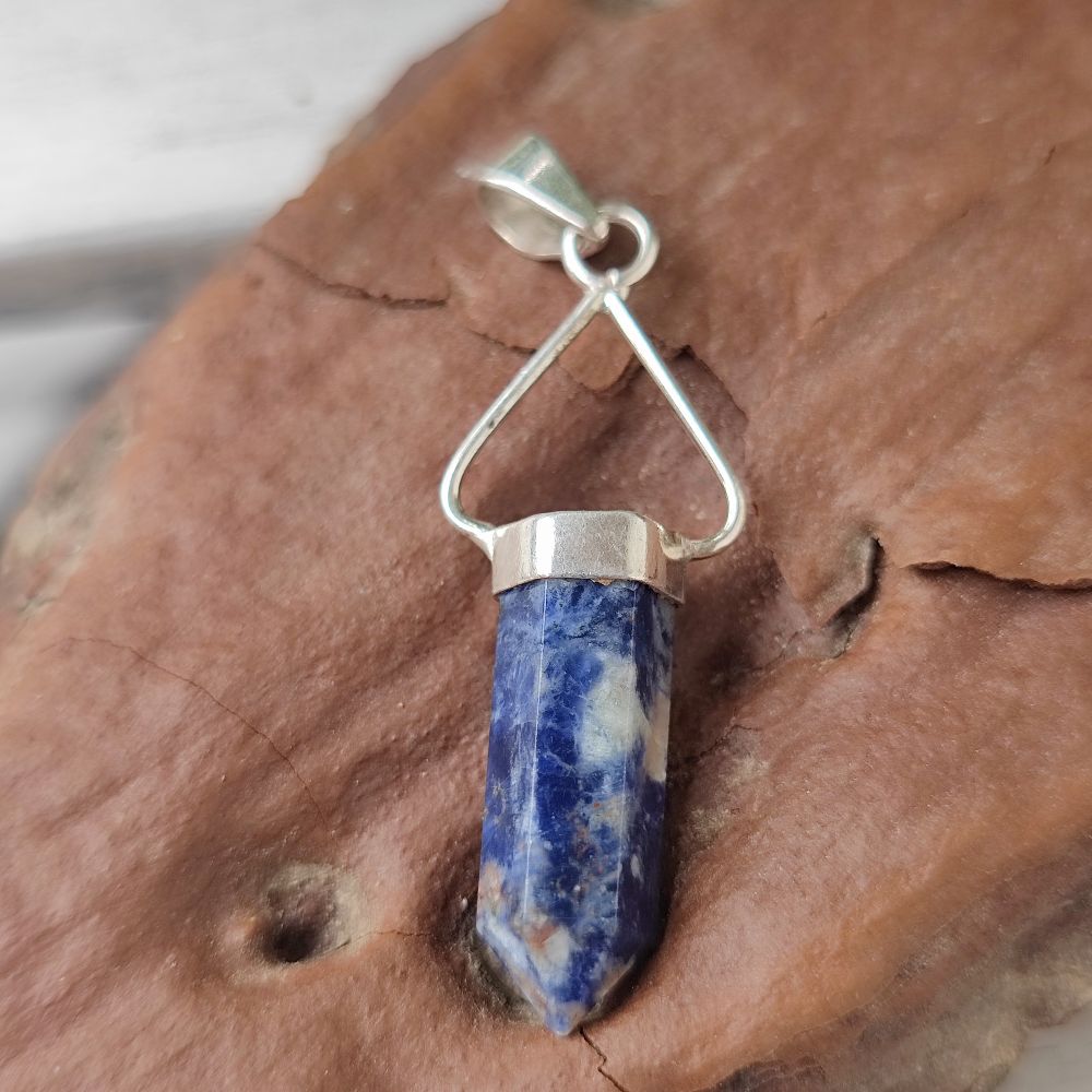 Ciondolo in argento 925 con pietra - MOYNA