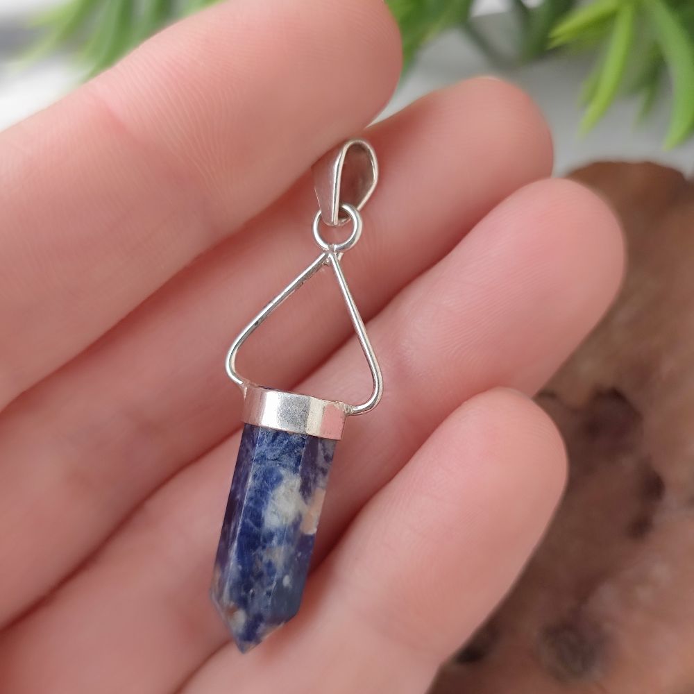 Ciondolo in argento 925 con pietra - MOYNA